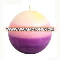 elegant and luxury triple colored scented sphere ball candle