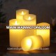 Real wax flameless Ivory color LED Long Lasting Battery Operated Electric Simulation votive realistic candles